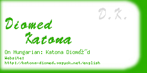 diomed katona business card